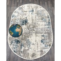 Турецкий ковер Monaco 2974 Серый-синий овал